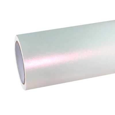 Matte Metallic Chameleon Diamond Pink White Car Vinyl Wrap 01