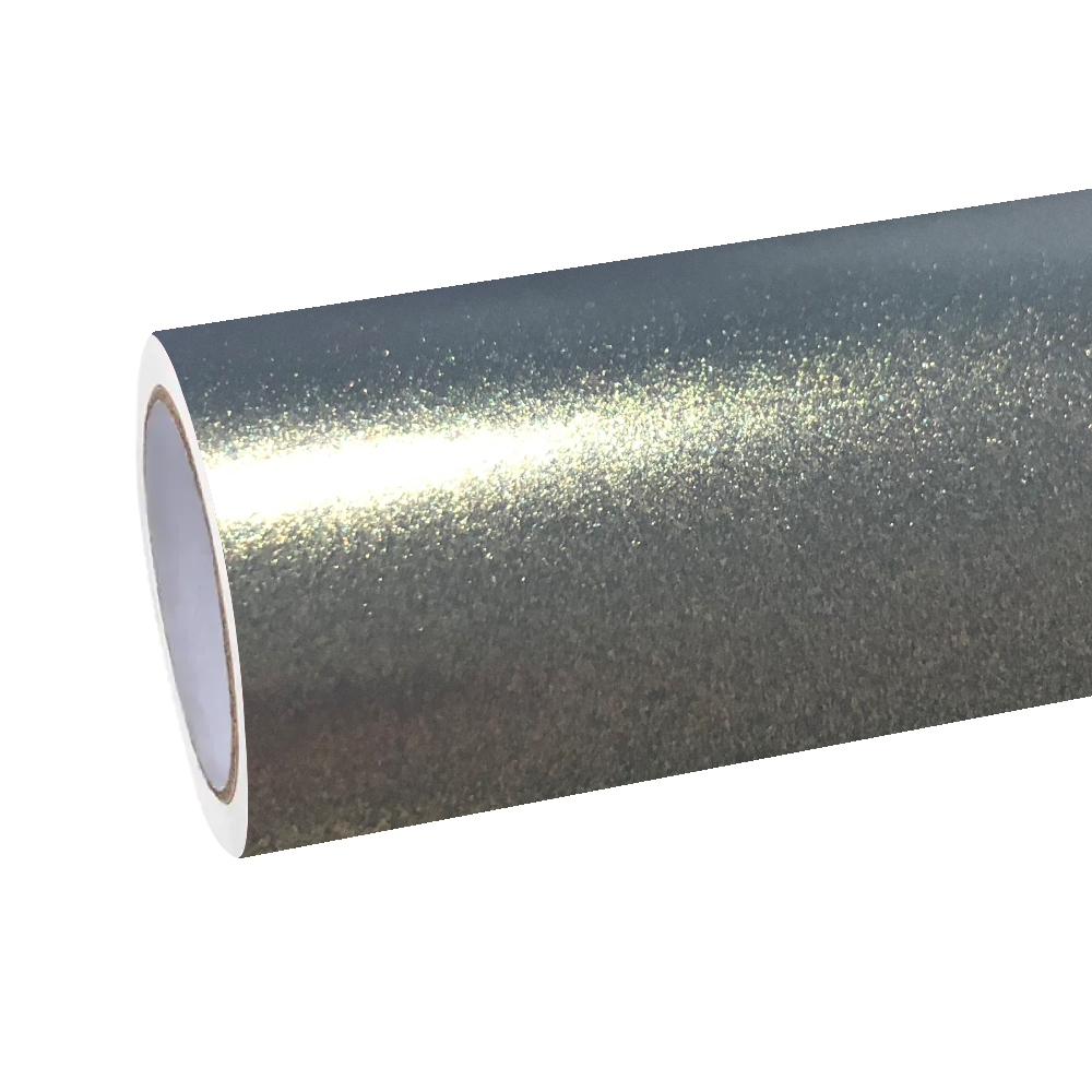 Matte Metallic Diamond Grey Gold Car Vinyl Wrap
