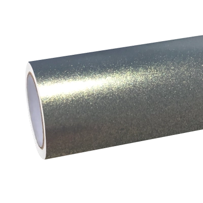 Matte Metallic Diamond Grey Gold Car Vinyl Wrap 01