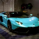 Gloss Metallic Ocean Blue Car Vinyl Wrap 
