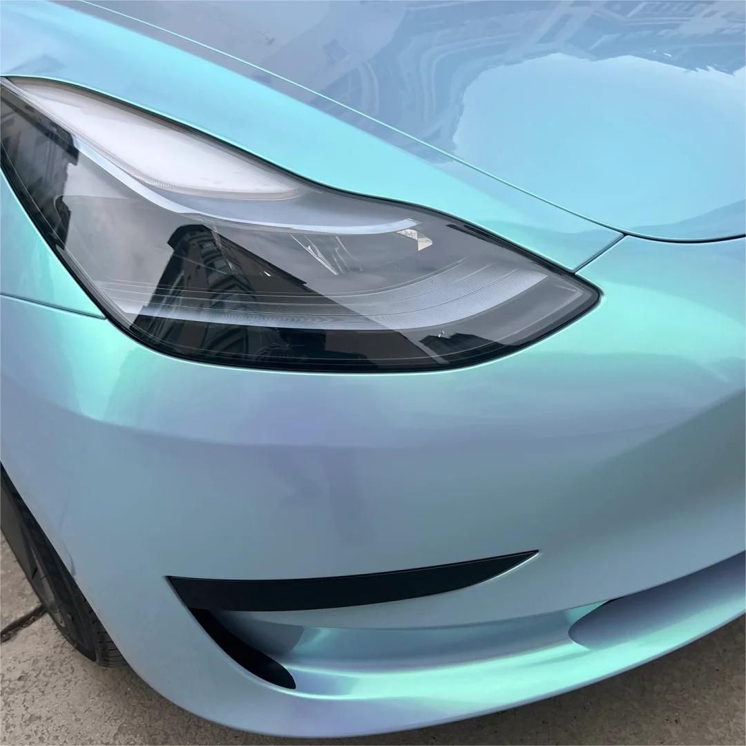 Gloss Metallic Chameleon Candy Blue Green Car Vinyl Wrap
