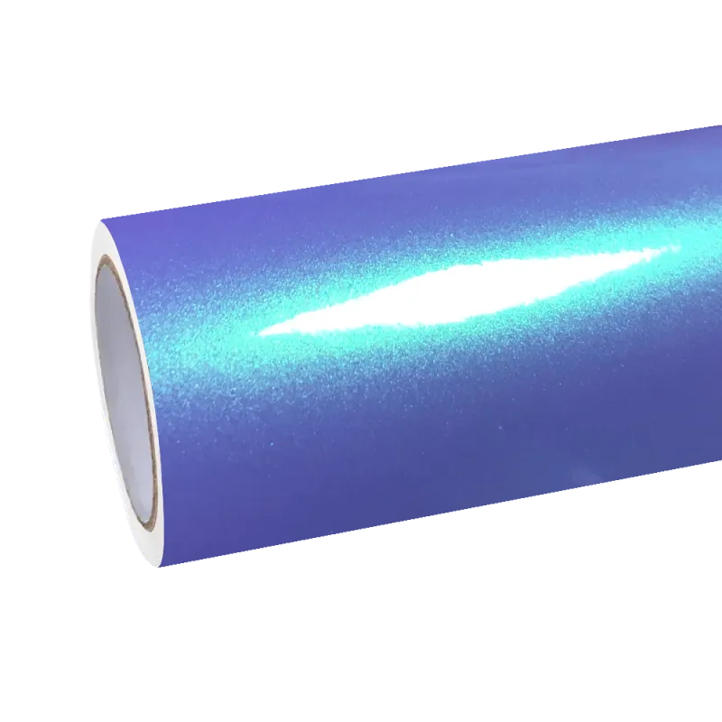 Gloss Metallic Chameleon Purple Green Car Vinyl Wrap