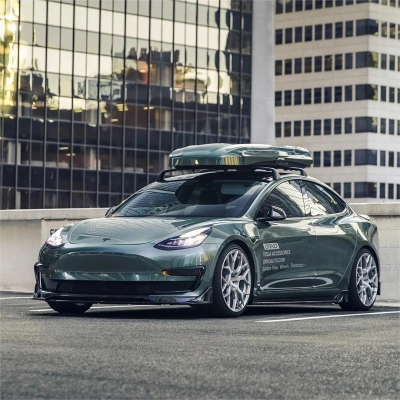 Gloss Metallic Diamond Fir Green Car Vinyl Wrap 02