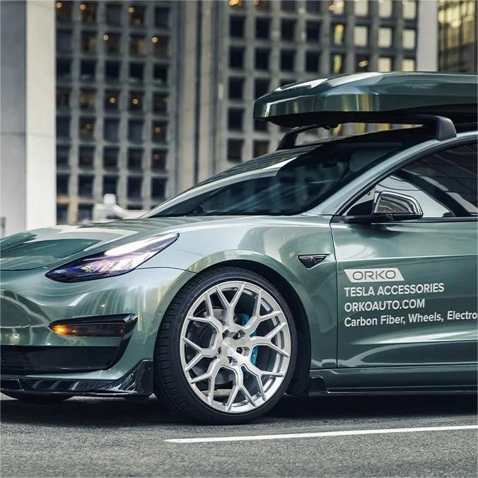 Gloss Metallic Diamond Fir Green Car Vinyl Wrap