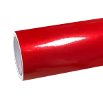 Gloss Metallic Fire Red Car Vinyl Wrap