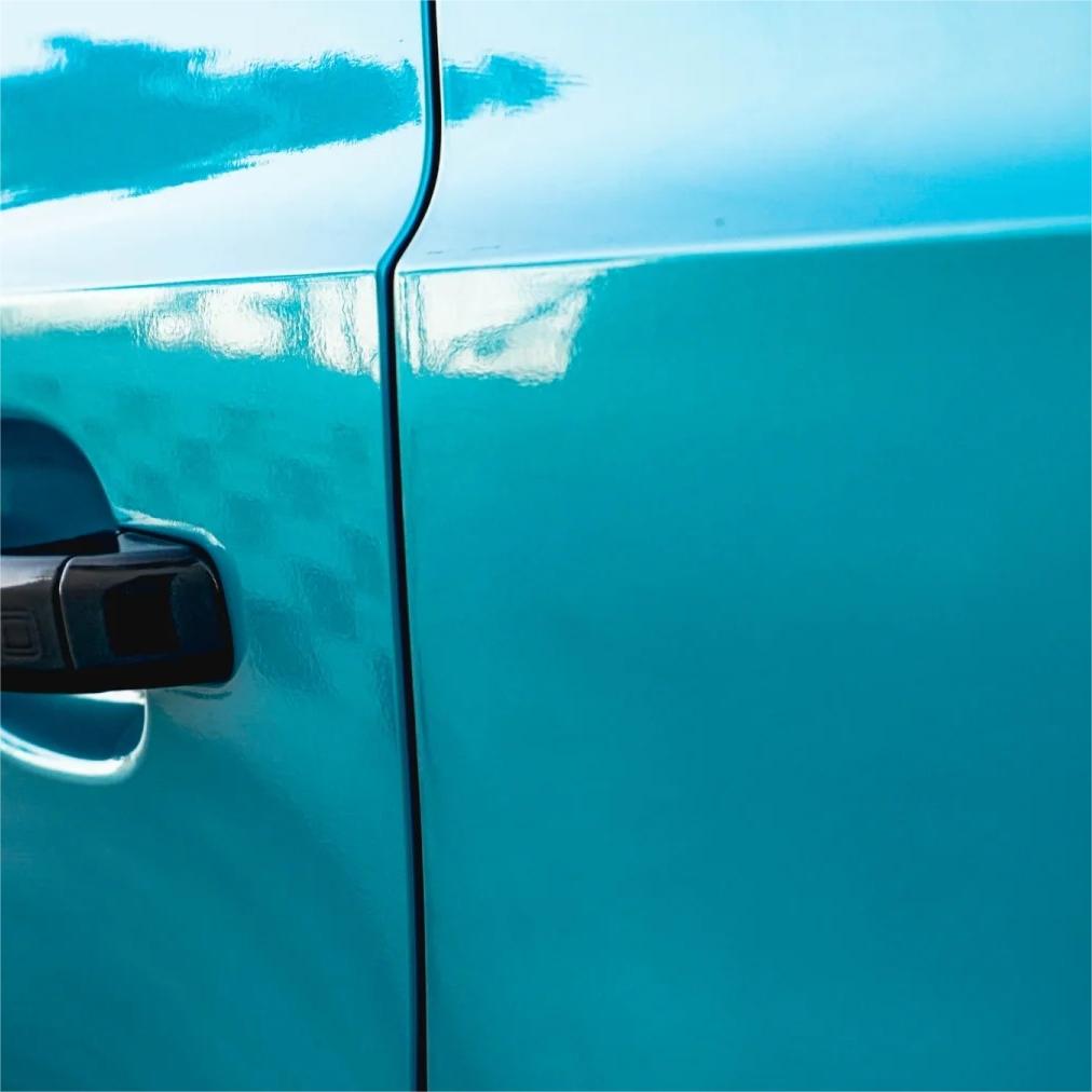 Gloss Metallic Lake Blue Car Vinyl Wrap 