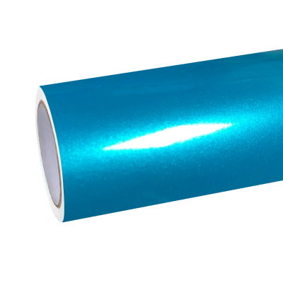 Gloss Metallic Lake Blue Car Vinyl Wrap  01