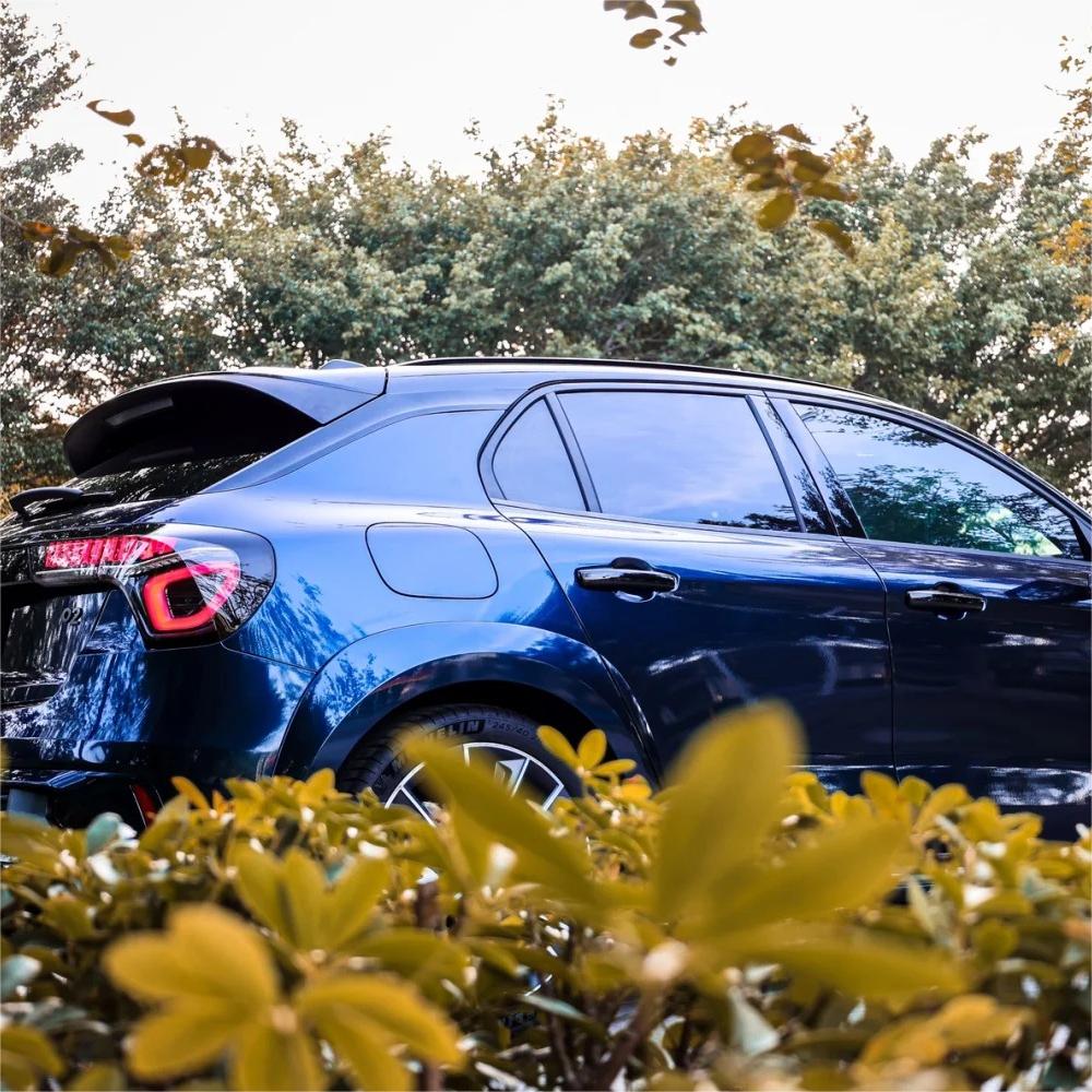 Gloss Paint Metal Dark Blue Car Vinyl Wrap 