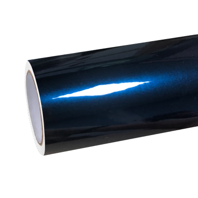 Gloss Paint Metal Dark Blue Car Vinyl Wrap  01