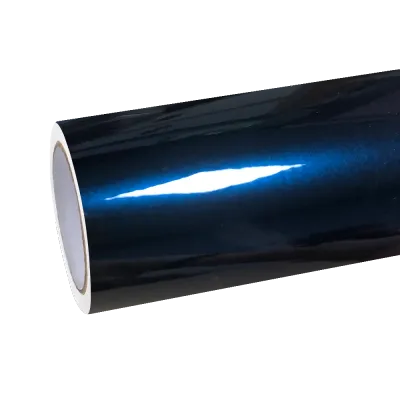 Gloss Paint Metal Dark Blue Car Vinyl Wrap  01