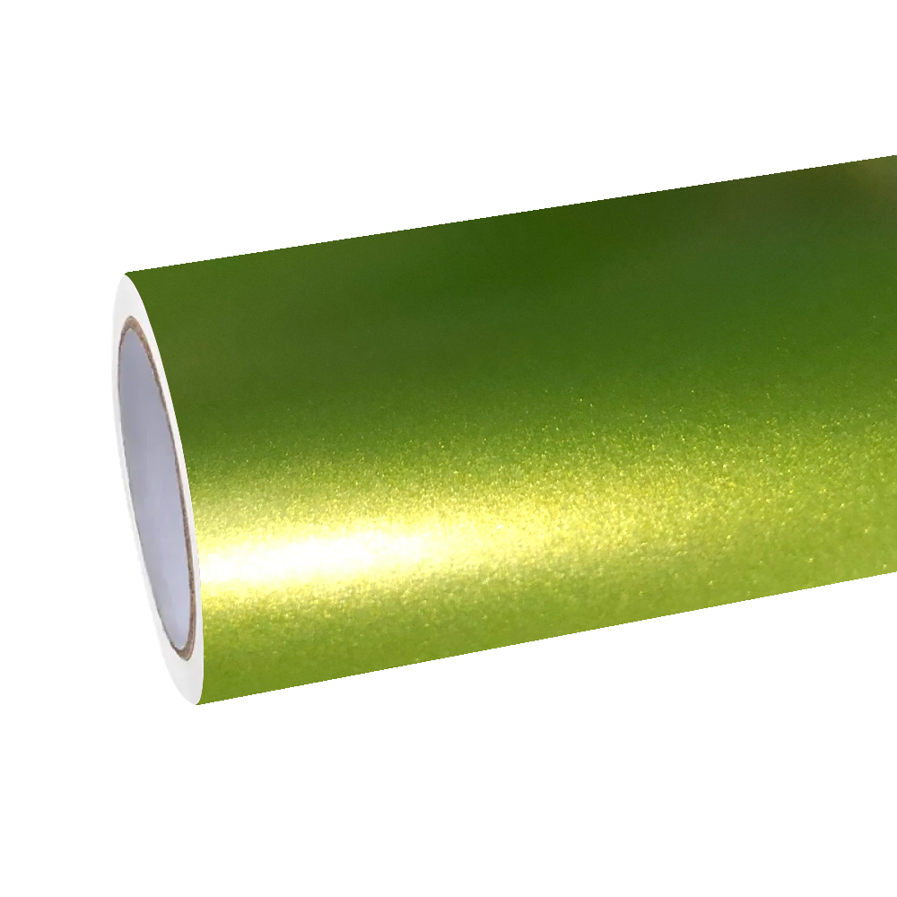 Matte Metallic Lemon Green Car Vinyl Wrap