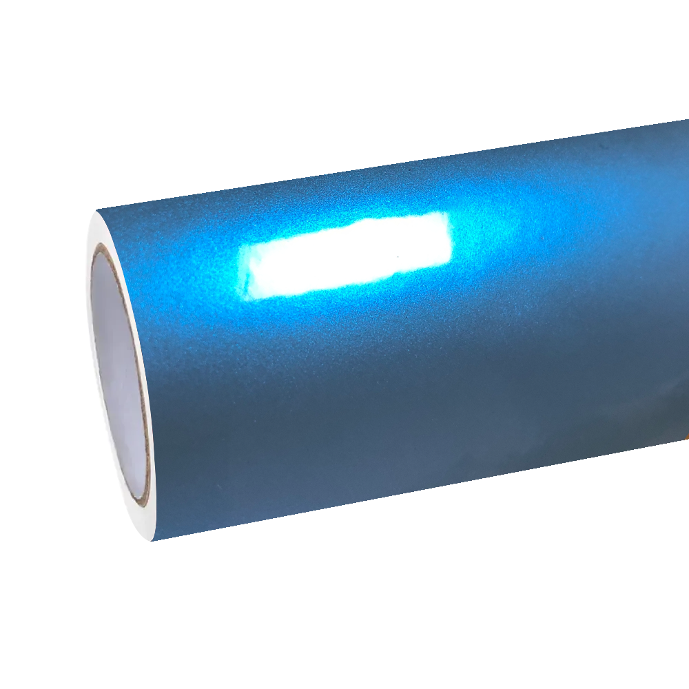 Gloss Metallic Chameleon Grey Blue Car Vinyl Wrap