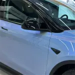 Gloss Metallic Chameleon Grey Blue Car Vinyl Wrap
