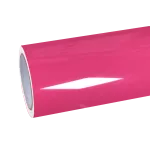Gloss Princess Pink Car Vinyl Wrap PET 