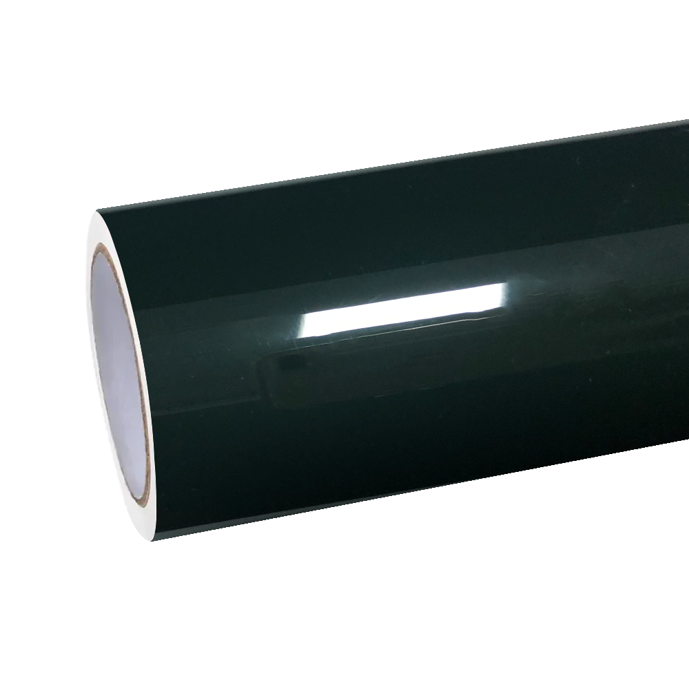 Gloss Crystal Dark Green Car Vinyl Wrap PET