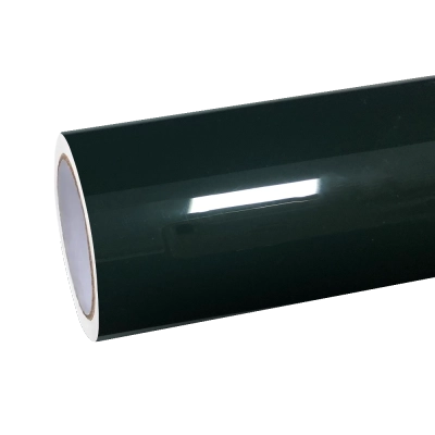 Gloss Crystal Dark Green Car Vinyl Wrap PET 01