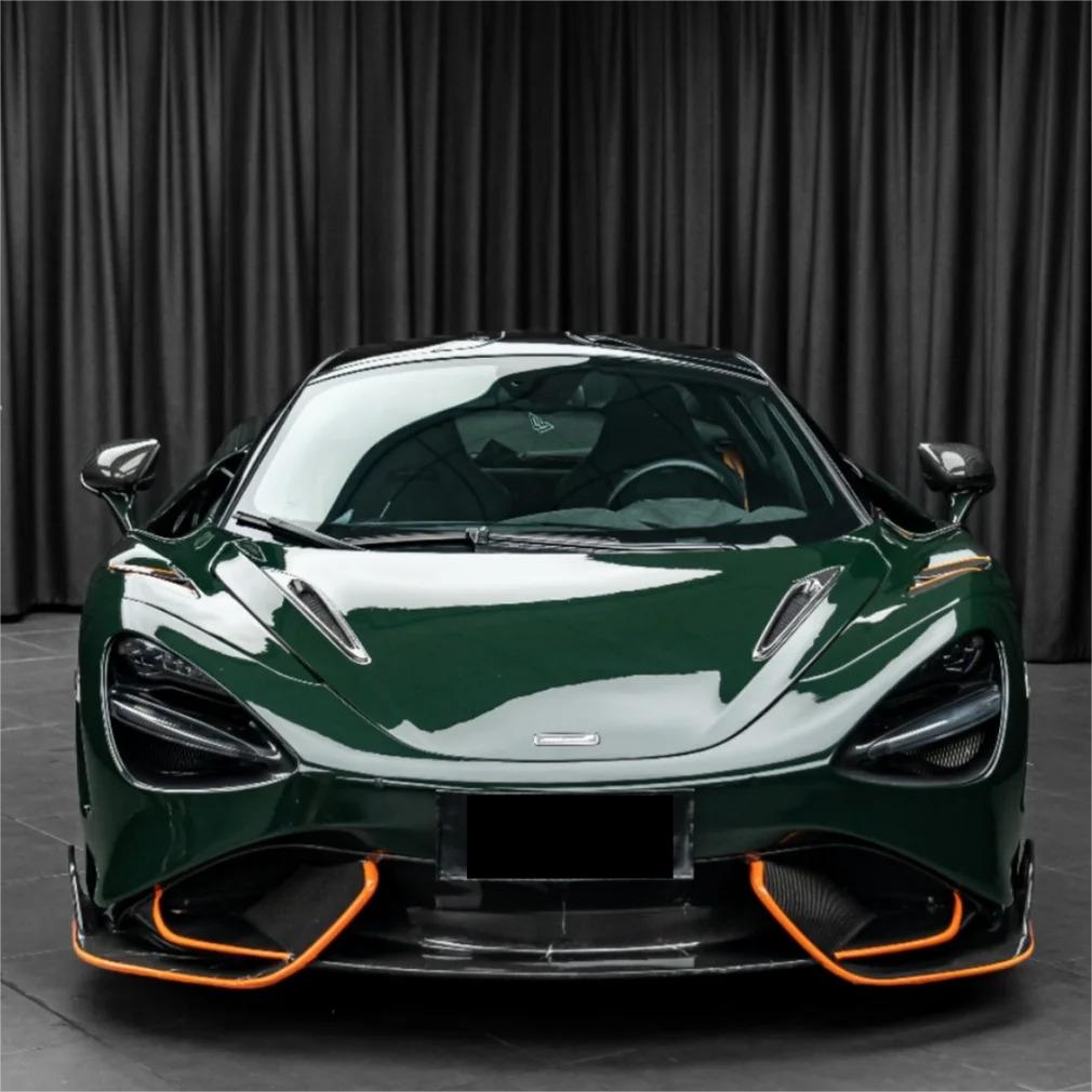 Gloss Crystal Dark Green Car Vinyl Wrap PET