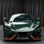 Gloss Crystal Dark Green Car Vinyl Wrap PET