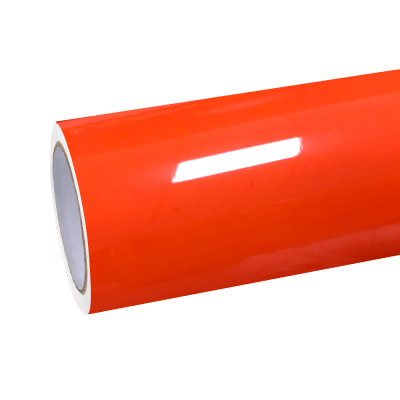 Gloss Crystal Fire Orange Car Vinyl Wrap PET 01