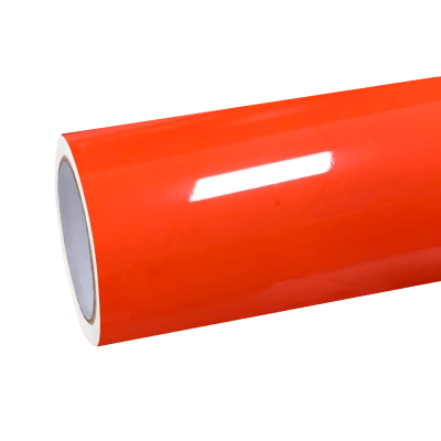 Gloss Crystal Fire Orange Car Vinyl Wrap PET 01