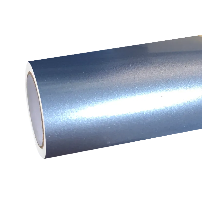Gloss Metallic Mist Blue Car Vinyl Wrap