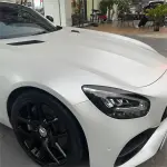 Satin Ceramic White Car Vinyl Wrap