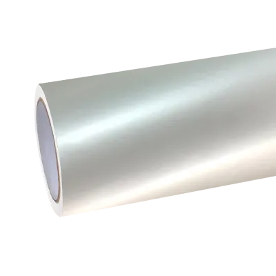 Satin Ceramic White Car Vinyl Wrap 01