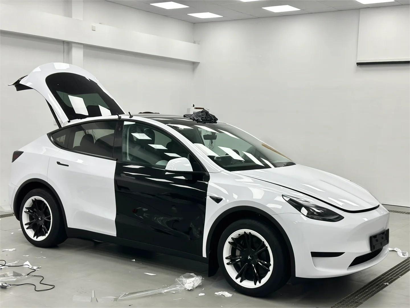 Gloss Crystal White Car Vinyl Wrap 