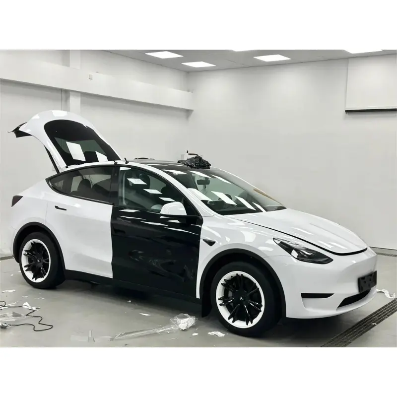 Gloss Crystal White Car Vinyl Wrap 