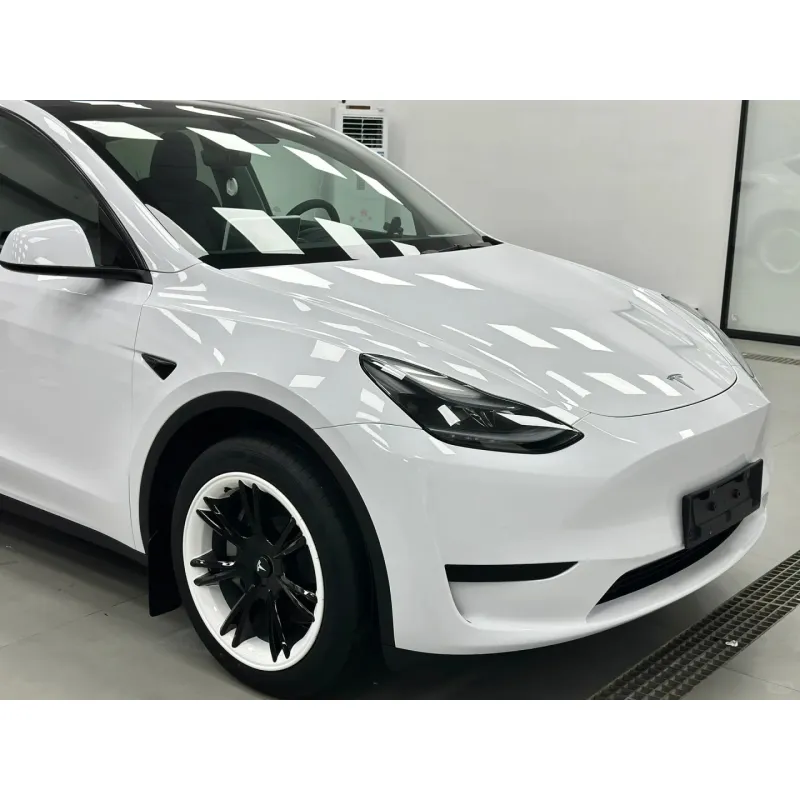 Gloss Crystal White Car Vinyl Wrap 