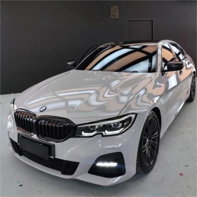 Gloss Light Nardo Grey Car Vinyl Wrap PET 02