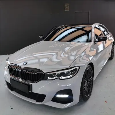 Gloss Light Nardo Grey Car Vinyl Wrap Sale 02