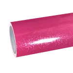 Gloss Metallic Sparkle Glitter Pink Car Vinyl Wrap