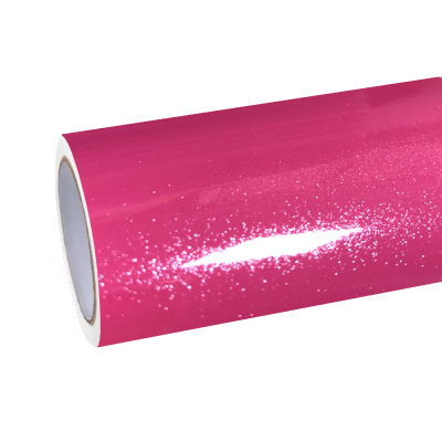 Gloss Metallic Sparkle Glitter Pink Car Vinyl Wrap  01