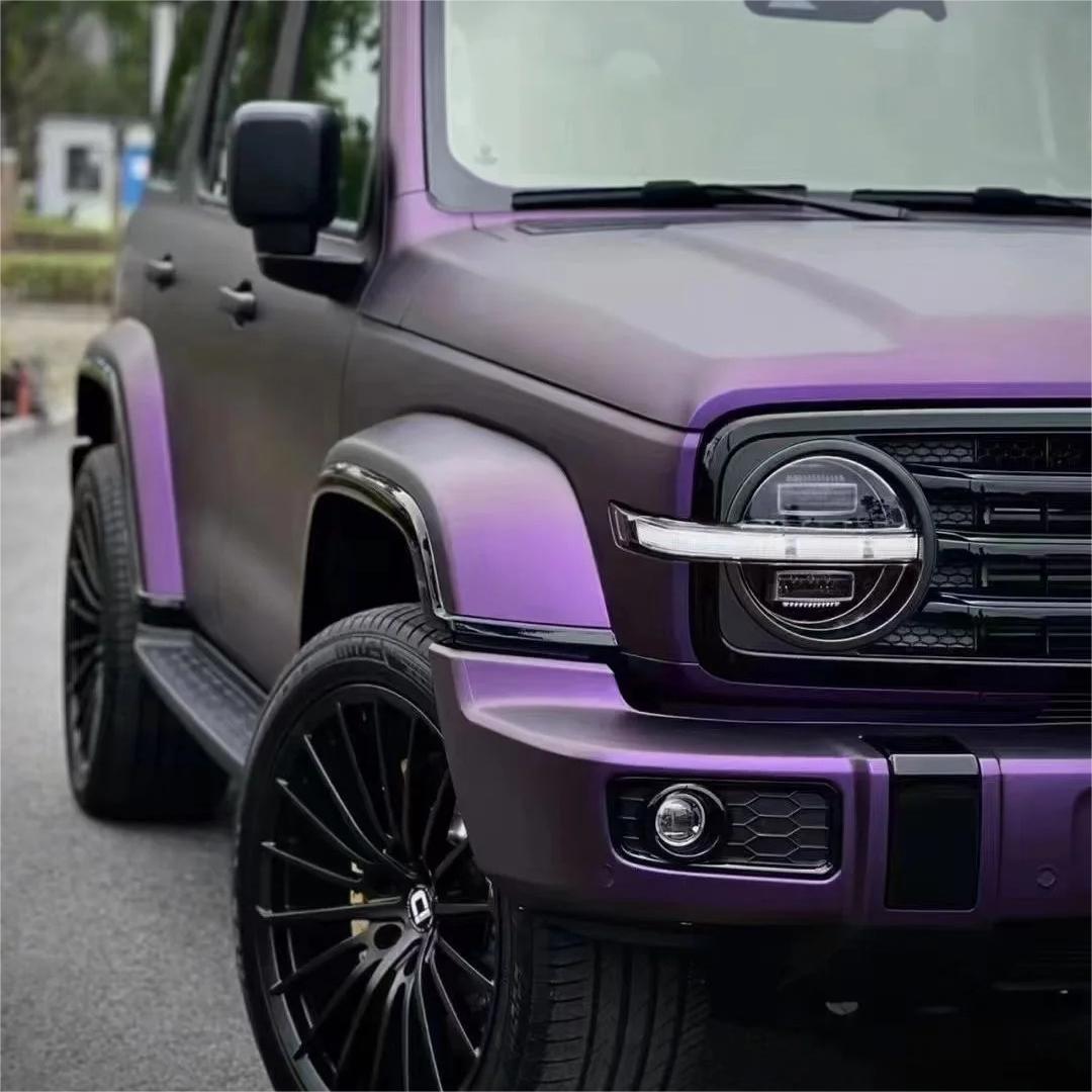 Matte Magic Purple Russian Violet Purple Car Vinyl Wrap PET
