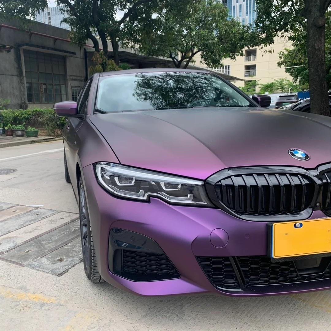 Matte Magic Purple Russian Violet Purple Car Vinyl Wrap PET