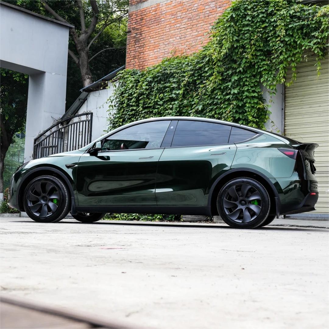 Paint Metal Midnight Green Car Vinyl Wrap