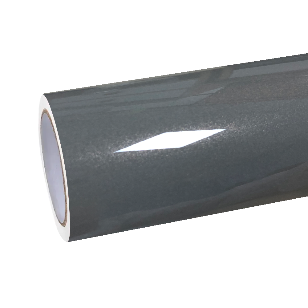 Gloss Metallic Chameleon Grey Gold Car Vinyl Wrap