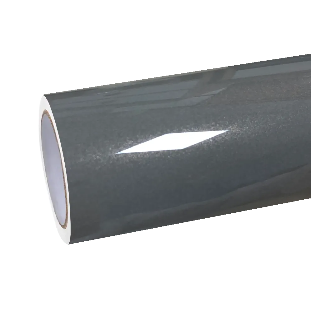 Gloss Metallic Chameleon Grey Gold Car Vinyl Wrap