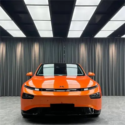 Gloss Metallic Fiery Orange Car Vinyl Wrap 02