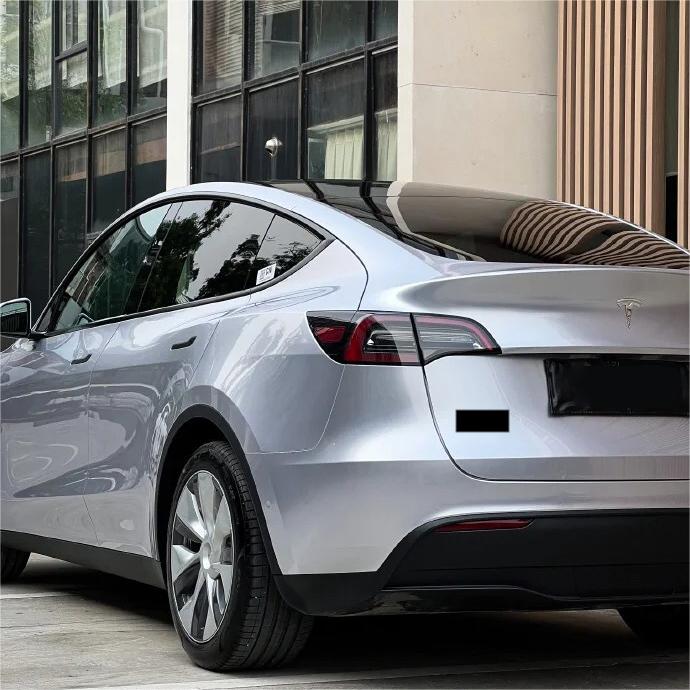 Gloss Metallic Fleuret Silver Car Vinyl Wrap