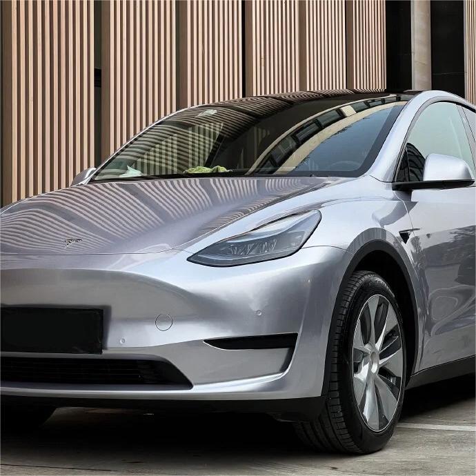 Gloss Metallic Fleuret Silver Car Vinyl Wrap