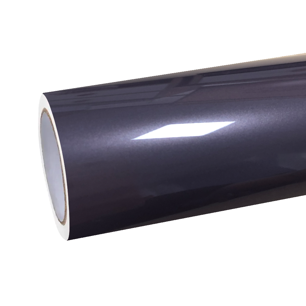 Gloss Metallic Deep Violet Purple Car Vinyl Wrap