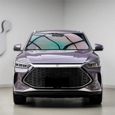 Gloss Metallic Deep Violet Purple Car Vinyl Wrap 02