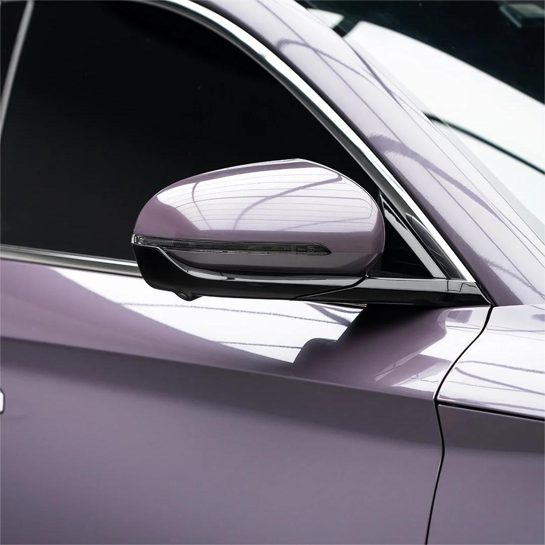 Gloss Metallic Deep Violet Purple Car Vinyl Wrap