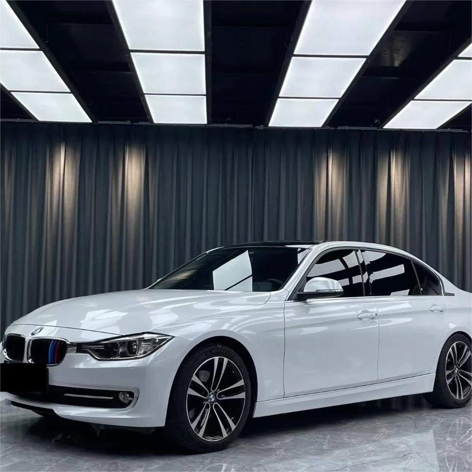 Gloss Metallic Pearl White Car Vinyl Wrap PET