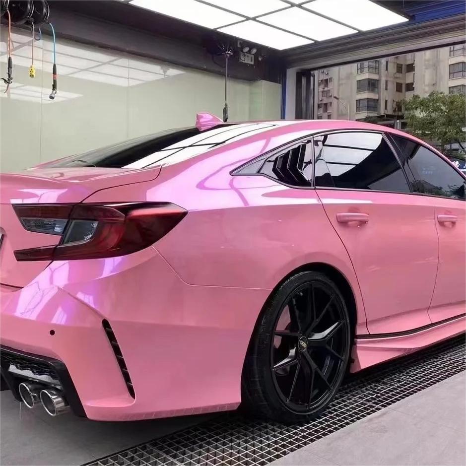 Gloss Metallic Candy Purple Pink Car Vinyl Wrap