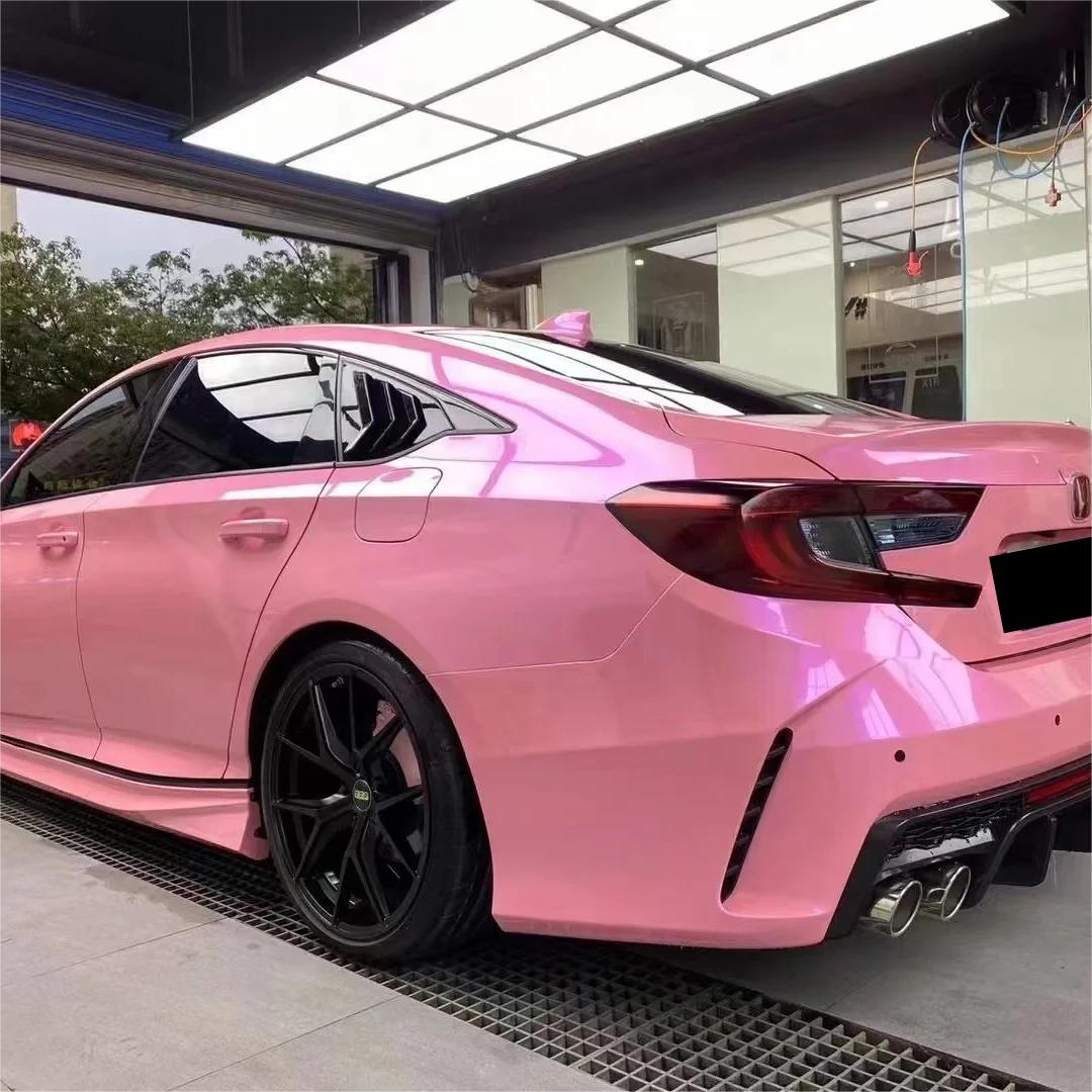 Gloss Metallic Candy Purple Pink Car Vinyl Wrap