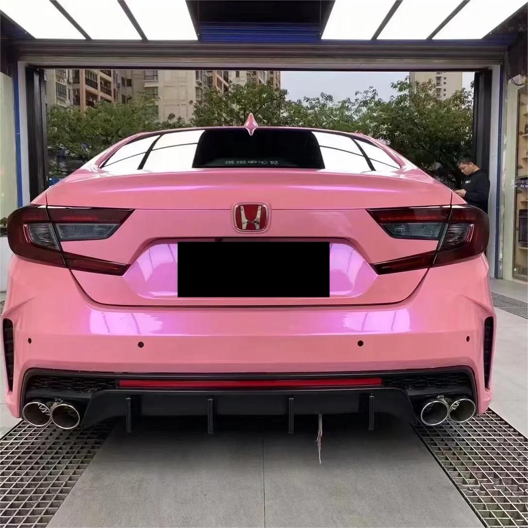 Gloss Metallic Candy Purple Pink Car Vinyl Wrap