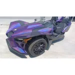 Gloss Metallic Rainbow Laser Dark Purple Car Vinyl Wrap
